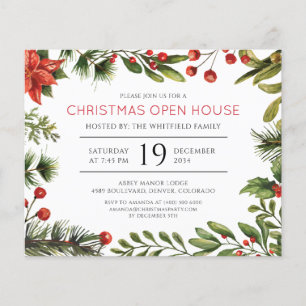 Modern Christmas Holidays Party Invitation Flyer
