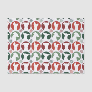 Modern Christmas Italian Greyhound Iggy Tissue Paper
