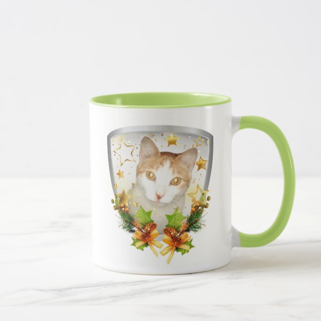 Modern Christmas kitty MUG (Right)
