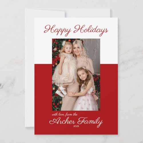 Modern Christmas Multi_Photo Flat Holiday Card