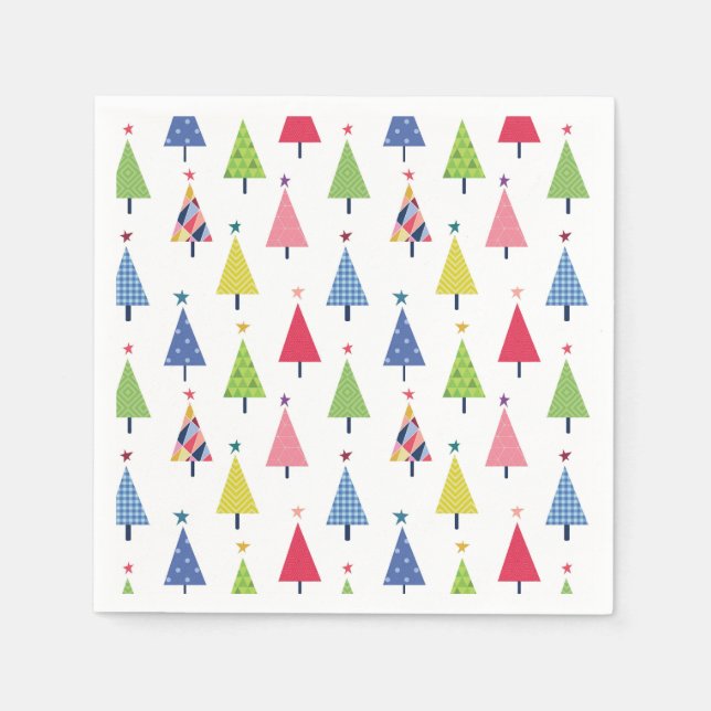 Modern Christmas Napkins (Front)