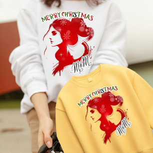 Modern Christmas Ode to Mom Sweatshirt