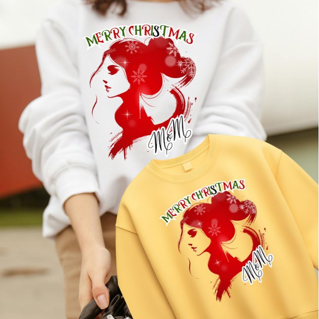 Modern Christmas Ode to Mom Sweatshirt (Creator Uploaded)