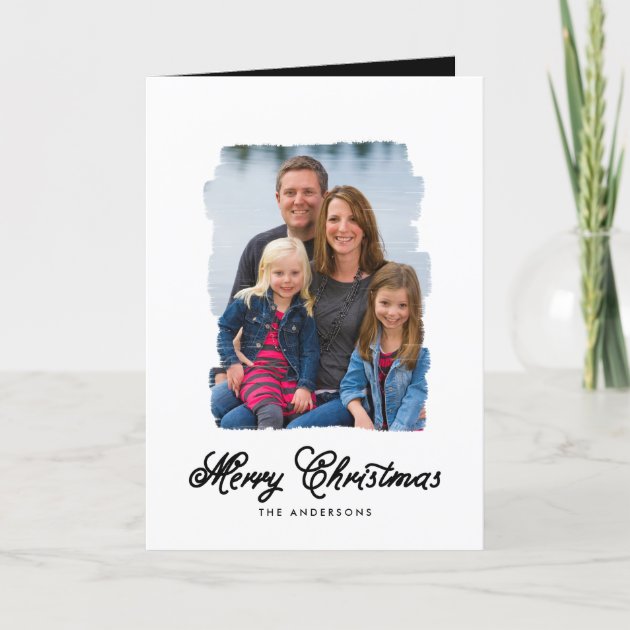 Modern Christmas Painted | Holiday Photo Card