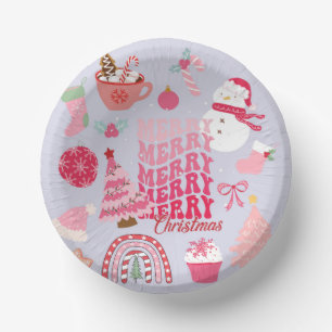 Modern Christmas Paper Bowls