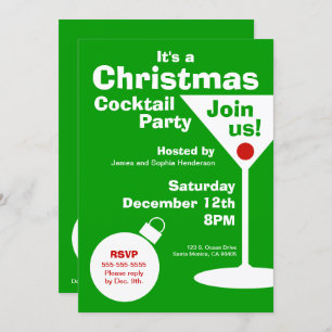 Modern Christmas Party Invitation