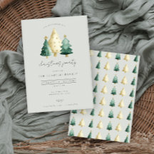 Modern Christmas Party Invitation