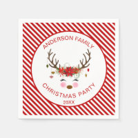 Modern Christmas Party Reindeer with Ornaments