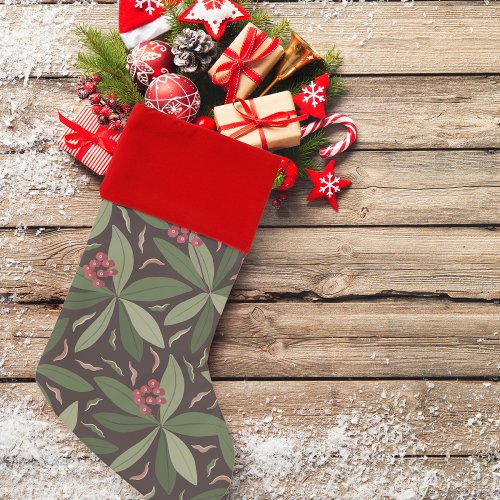 Modern Christmas Personal Christmas Stocking