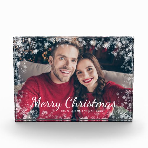 Modern Christmas Photo Block