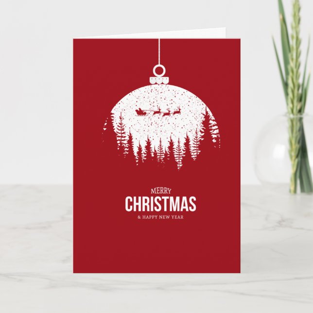 Modern Christmas Photo Holiday Card (Front)