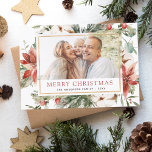 Modern Christmas Photo Minimalist Script Holiday Card<br><div class="desc">Celebrate the holiday season with our Modern Christmas Photo Minimalist Script Card. This card beautifully combines contemporary design with the warmth of a cherished family photo. The elegant, minimalist script typography adds a touch of sophistication to your holiday greetings. The clean, uncluttered design allows your chosen photo to shine, making...</div>