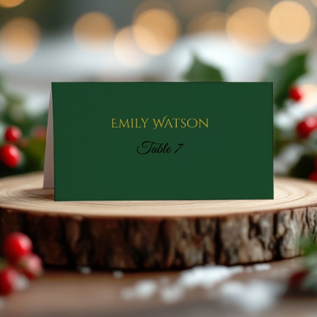 Modern Christmas Place Card | Holiday Luxe Collect (Creator Uploaded)