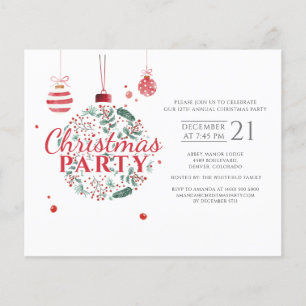 Modern Christmas Red Green Party Flyer