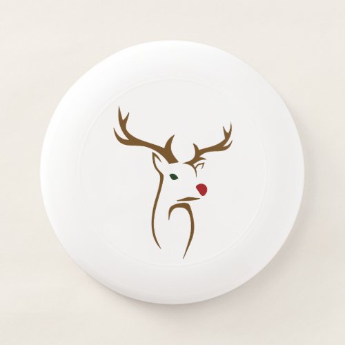 Modern Christmas Reindeer Ornament Wham_O Frisbee