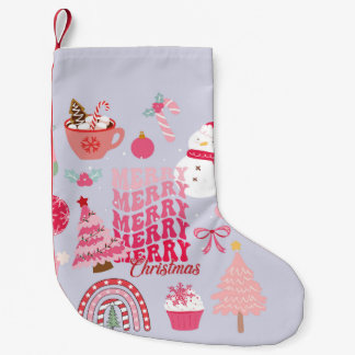 Modern Christmas Small Christmas Stocking