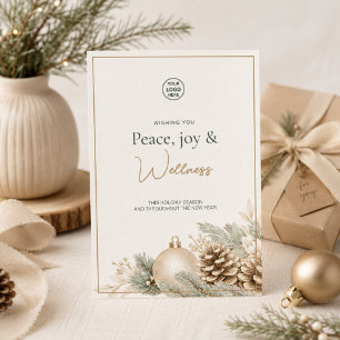 Modern Christmas Spa Wellness Holiday Card