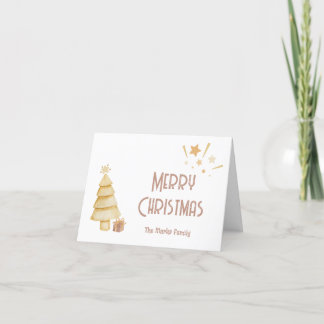 Modern Christmas Stylish Minimalist Holiday Card