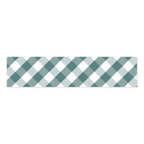 Modern Christmas Teal Buffalo Check Napkin Bands