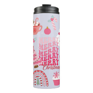Modern Christmas Thermal Tumbler