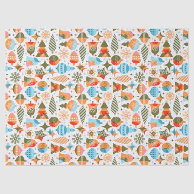 Modern Christmas Tissue Paper (Front)