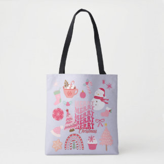 Modern Christmas Tote Bag