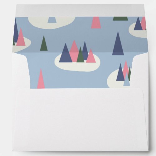 Modern Christmas Tree Envelope