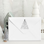 Modern Christmas Tree Family Name Return Address Self-inking Stamp<br><div class="desc">Custom designed self-inking return address stamp featuring modern minimal Christmas tree design with personalized family name and address. This elegant and modern holiday stamp is a nice addition to any Christmas cards,  envelopes,  invitations,  DIY gifts,  and more!</div>