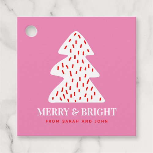 Modern Christmas Tree Gift Tag