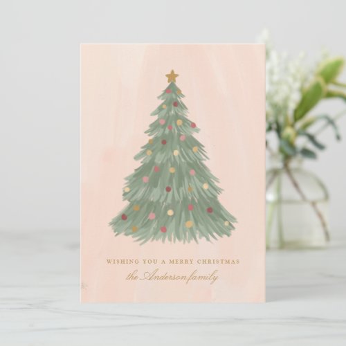 Modern Christmas Tree Holiday Card