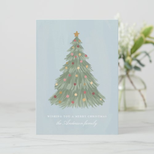 Modern Christmas Tree Holiday Card