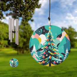Modern Christmas tree illustration 1 - Wind Chime Wind Chime