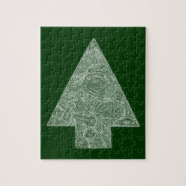Modern Christmas Tree Jigsaw Puzzle (Vertical)
