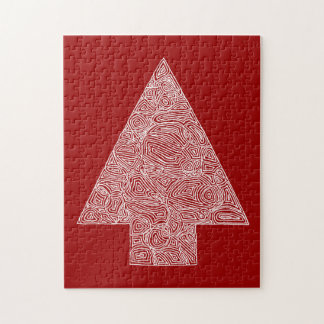Modern Christmas Tree Jigsaw Puzzle