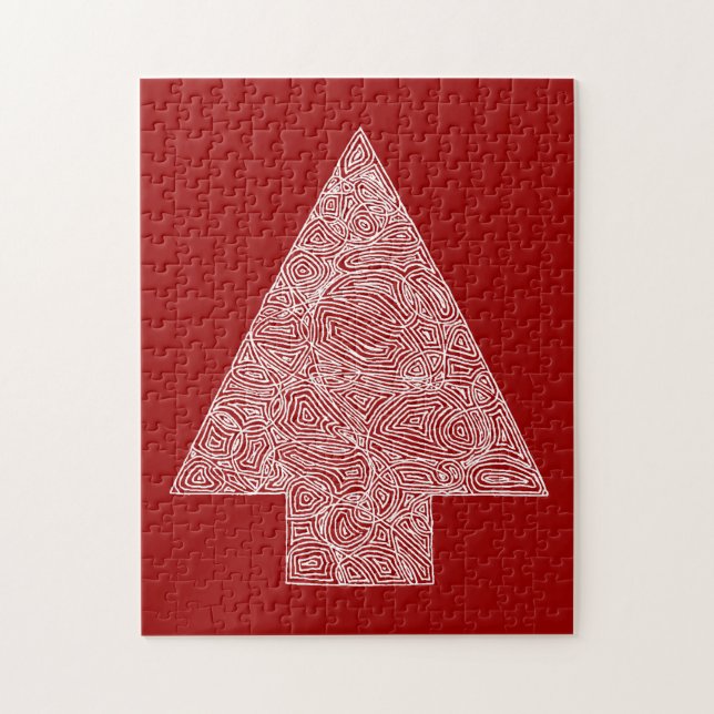Modern Christmas Tree Jigsaw Puzzle (Vertical)