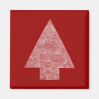 Modern Christmas Tree Magnet