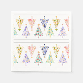 Modern Christmas Tree Napkins