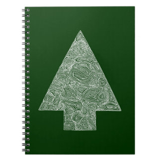 Modern Christmas Tree Notebook
