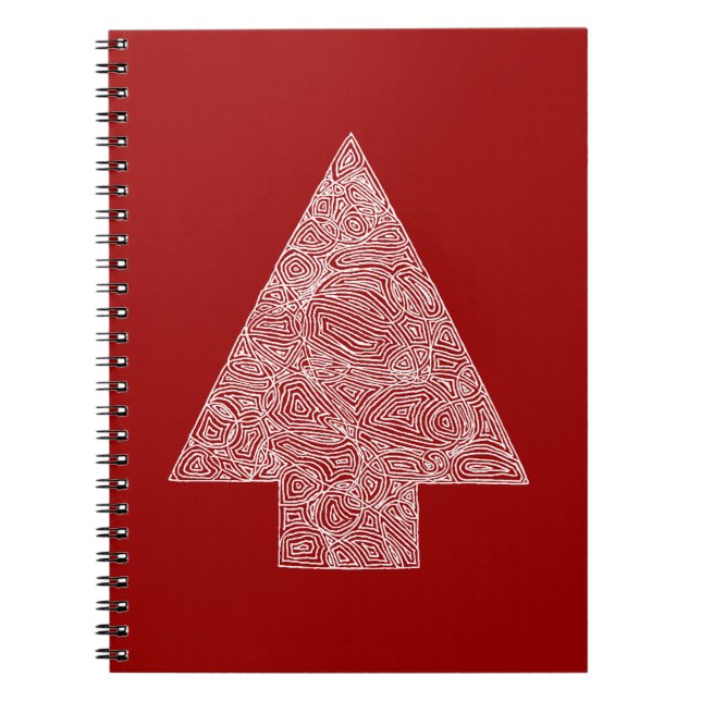 Modern Christmas Tree Notebook (Front)