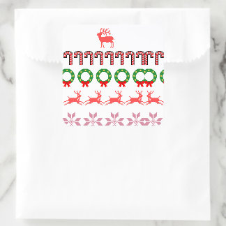 Modern Christmas Tree Painting Colorful Square Sticker