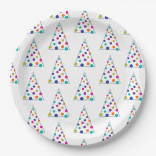 Modern Christmas Tree Paper Plates
