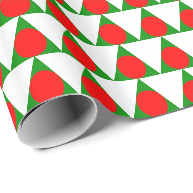Modern Christmas Tree Pattern Wrapping Paper (Roll Corner)