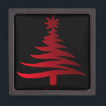 Modern Christmas Tree Stencil Print Red Gift Box<br><div class="desc">You are viewing The Lee Hiller Designs Collection of Home and Office Decor,  Apparel,  Gifts and Collectibles. The Designs include Lee Hiller Photography and Mixed Media Digital Art Collection. You can view her Nature photography at http://HikeOurPlanet.com/ and follow her hiking blog within Hot Springs National Park.</div>