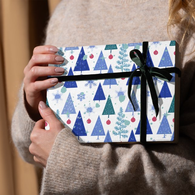 Modern Christmas tree Wrapping Paper (Creator Uploaded)