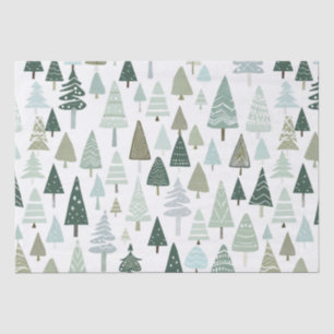 Modern Christmas Trees elegant Tissue Paper