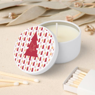 Modern Christmas Trees Merry Christmas  Mini Candl Candle Favors