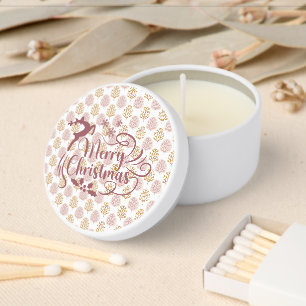 Modern Christmas Trees Merry Christmas Mini Candle Favors