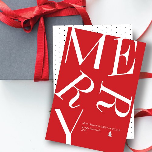 Modern Christmas Typography Personalized