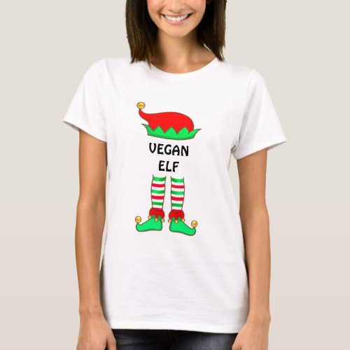 Modern Christmas Vegan Elf T_Shirt