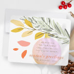 Modern Christmas Winter Snow Ornament on Pine Holiday Card<br><div class="desc">Design is composed of Christmas Winter Snow Ornament on Pine

Available here:
http://www.zazzle.com/store/selectpartysupplies</div>